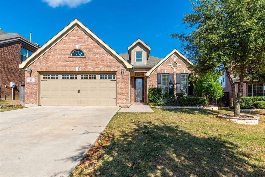 Ready for immediate move in! This fabulous home backs to a greenbelt and features recently replaced carpet in the bedrooms; wood and tile floors thru out the rest of the home; open kitchen with granite countertops, stainless steel appliances, upgraded kitchen sink faucet, breakfast bar, and nook; study with French doors off the entry; spacious formal dining; split master suite with newer granite countertop, sinks, faucets, and lighting; secondary bedrooms have a game room in-between them; and a large backyard with a pergola with lighting and a firepit!