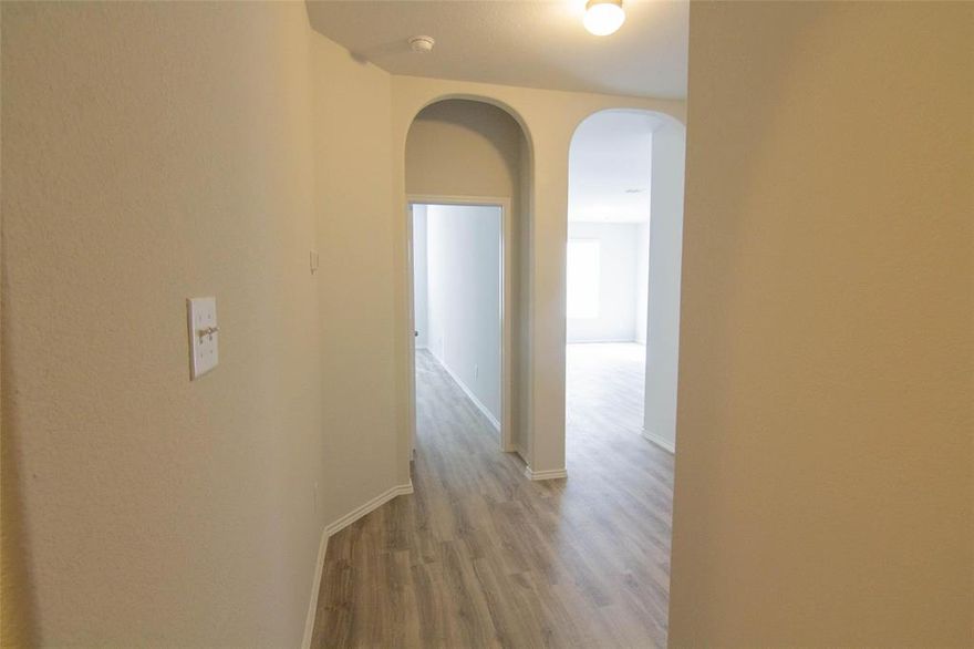 The Sammy plan is a new two story plan with 3 bedrooms & 2.5 baths. All bedrooms are located upstairs. Downstairs has a powder room conveniently located near the living space. The kitchen and family room have an open concept for a spacious feel.