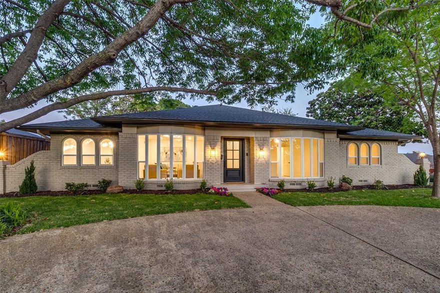 Completely reimagined and move-in ready, this stunning renovation blends modern design, quality craftsmanship, and major system upgrades in a prime location within the highly regarded Richardson Independent School District. Situated on a spacious corner lot in the desirable Forest Meadow community, this home offers exceptional curb appeal, extensive improvements, and a backyard designed for entertaining.

The interior has been thoughtfully redesigned with custom cabinetry, level 3 quartz countertops throughout, large-format tile, LED lighting, and solid-core shaker doors with matching trim and hardware for a cohesive, upscale feel. The fully renovated kitchen features all new appliances including a gas range, speed oven, integrated dishwasher with custom panel, wine refrigerator, and custom vent hood, while the living area is highlighted by a custom white oak fireplace mantel and wet bar with floating shelves. Expansive energy-efficient Low-E Argon filled windows and large sliding glass doors bring in natural light and create seamless indoor-outdoor living to the patio and pool.

Major updates provide long-term peace of mind, including foundation work completed in 2024 with transferable warranty, new HVAC system in 2024, and a 30-year roof installed in 2019. Additional exterior improvements include fresh exterior paint, dual driveways providing expanded parking, and a newly installed 10’ stained cedar privacy fence.

The backyard is a true highlight with a beautifully renovated pool featuring new surface, tile, coping, decking, and an upgraded programmable pump (2024–2025), perfect for relaxing or entertaining.

Conveniently located near shopping, dining, and major commuting routes, this property offers the rare combination of designer renovation, significant mechanical upgrades, excellent schools, and a desirable Dallas location.  Richardson ISD offers a school Choice program allows families the opportunity to apply to preferred elementary campuses.