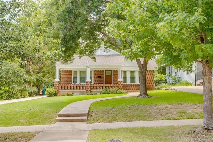 Highly sought after neighborhood just blocks from the bricks and minutes from Fort Worth's Cultural District.  This classic Craftsman sits in the heart of Arlington Heights, just a stone's throw from Dickies Arena, world renowned museum's and some of the cities best fine dining. Inside you'll find rich hardwood floors, three living areas and timeless character throughout.  The flexible floor plan offers four spacious bedrooms, walk in closet, and two cozy porches perfect for morning coffee or evening unwinding. Some kitchen updates and amenities include new cabinets, backsplash granite.  New windows in 2021, 2 ac units and fresh paint in 2026. Don't let this one get away you may not get a second chance, it has room for everyone and in one of the best locations in Fort Worth.  If that's not enough it has a cozy back yard with alley access and enough room for a pool or just hanging out with friends or family.