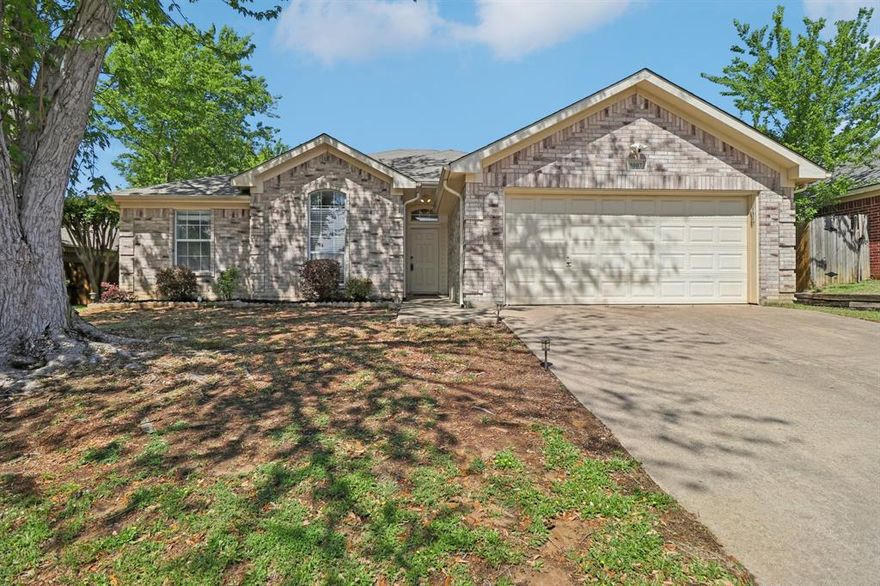Fall in love with this perfectly sized, single-story home featuring a beautifully updated kitchen and an open-concept layout designed for both everyday living and effortless entertaining. Oh and a recently installed 2026 ROOF.

The spacious living room is anchored by a cozy fireplace, creating a warm and inviting focal point. The kitchen shines with abundant quartz countertop space—perfect for cooking, gathering, and enjoying meals while staying connected to the heart of the home.

With three bedrooms, including a private primary suite, the layout offers comfort and functionality for a variety of lifestyles. Step outside to a backyard that provides just the right amount of space to relax or play—without the maintenance of something larger.

Conveniently located near I-20, you’ll enjoy easy access to shopping, dining, and everything the metroplex has to offer.