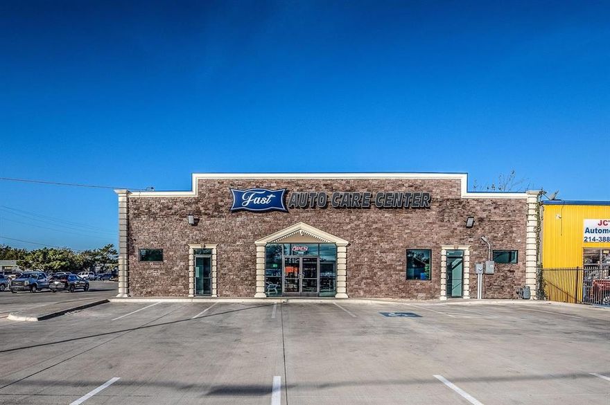 A Great commercial opportunity ... Operating Business included for sale! This property is built in 2020, Business already established with great location. 
Building A is an Auto Shop fully equipped with machines TVs and a whole system featuring eight service bays, welcoming reception area and offices. 
Building B is an Auto parts Retail. 
Building C is an Auto Storage
The business provides auto repair, windshield installation and oil change.
All equipment, system, cameras & furniture are included in sale price.
Price is Negotiable.