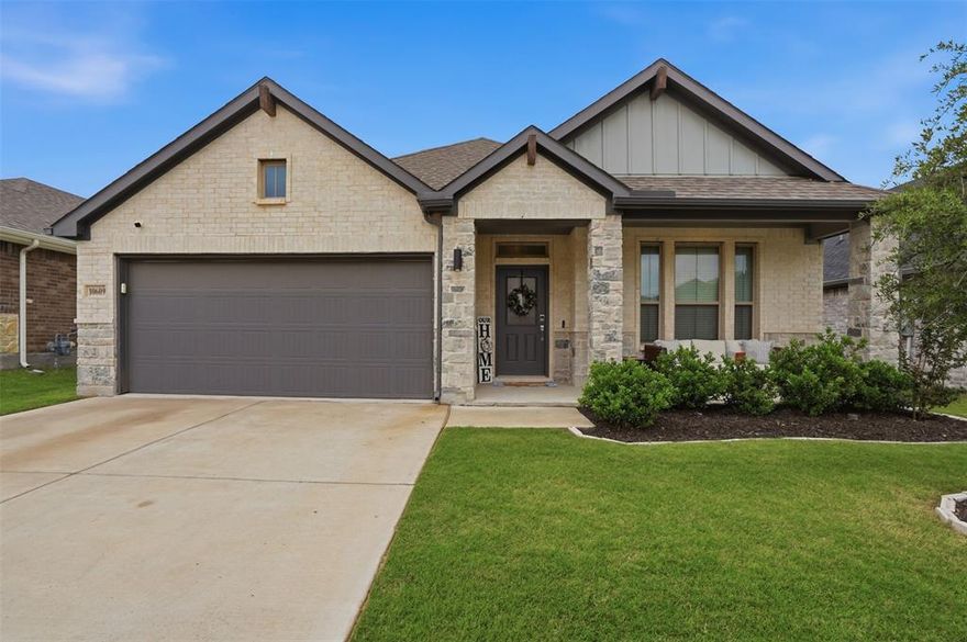Designed with both comfort and style in mind, this stunning 4-bedroom, 3-bath home with a dedicated office offers the perfect blend of function and modern living. Natural light pours into the spacious primary suite through oversized windows, creating a bright and relaxing retreat. Just steps away, the private home office provides the ideal space for productivity or quiet escape, with easy access to the backyard patio or the sleek, modern kitchen for a quick recharge. The heart of the home is the open-concept living area, where a cozy family room with an electric fireplace, stylish dining space, and beautifully designed kitchen come together seamlessly—perfect for both everyday living and entertaining. Three additional bedrooms are thoughtfully positioned toward the front of the home, offering privacy and comfort for family or guests. This well-balanced layout truly makes coming home something to look forward to.