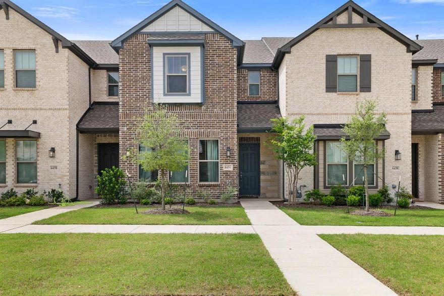 Welcome to this like-new 2024-built townhome located in the heart of Sachse, offering modern design, low-maintenance living, and exceptional value. This spacious two-story home features 1,979 square feet with 3 bedrooms, 2.5 baths, and an open-concept layout ideal for both everyday living and entertaining.

The interior showcases a light and bright floorplan with contemporary finishes, stylish lighting, and energy-efficient features throughout. The kitchen opens seamlessly to the living and dining areas, creating a welcoming space perfect for gathering with family and friends. Upstairs, you’ll find generously sized bedrooms, including a private primary suite, along with additional space that can function as a home office, game room, or second living area.

What truly sets this home apart is the incredible turnkey opportunity—it is being offered FULLY FURNISHED. The seller is including bedroom suites, a sectional sofa, dining suite, barstools, and all appliances, including the refrigerator, washer, and dryer, all purchased new in late 2024 as well as any decor. This allows for an effortless move-in experience or a ready-to-go furnished rental setup. 

This property is an excellent fit for a first-time homebuyer, someone relocating, or an investor seeking a long-term rental opportunity. Per HOA guidelines, lease terms must be a minimum of six months, making this an ideal option for corporate housing, traveling professionals, or extended-stay tenants.

Conveniently located near shopping, dining, and major commuting routes, this home offers the perfect combination of comfort, style, and convenience in a rapidly growing area. Don’t miss your opportunity to own a fully furnished, like-new home that is ready to enjoy or generate income immediately.