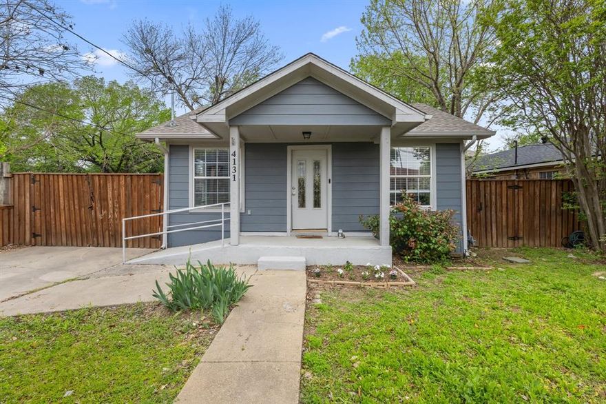 *New Price Drop and Sellers willing to provide $7000 of seller concessions with a full price offer* Located centrally in West Dallas with proximity to areas like Trinity Groves, Bishop Arts, the AT&T Discovery District and easy highway access, 4131 Odessa provides an excellent value with its spacious floor plan. This home was completely remodeled in 2021 including the finishes, kitchen, bathrooms, roof and gutters. This home features 4 bedrooms including a massive primary, a large kitchen & dining area, spacious utility room and great natural light in the living room. Foundation work completed and new furnace and condenser installed in 2021. Outside, you'll find plenty of parking space on the driveway and a recently built deck in the backyard ready for relaxing and entertaining. This is a great opportunity to get into a well cared for home in a growing, central area of Dallas at an excellent price.