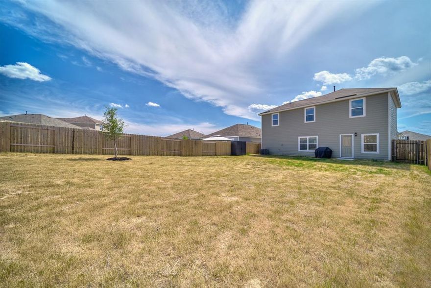 ***LARGE BACKYARD*** Welcome to this charming 4 bedroom home built in 2023, offering modern style and thoughtful design. The spacious owners suite is located downstairs and features an ensuite bath with a relaxing garden tub, separate shower, and a large walk-in closet. The open-concept main floor includes a generous living area that flows seamlessly into the kitchen with granite countertops, a gas stove, breakfast bar, and plenty of space for entertaining. A convenient half bath is also located downstairs.  Upstairs, you’ll find the remaining bedrooms and a full bath, creating a private retreat for family or guests. The large fenced backyard is perfect for gatherings, pets, or simply enjoying the outdoors. Additional highlights include a tankless water heater for energy efficiency and modern convenience. This home offers the perfect blend of comfort and functionality, ready for you to move in and make it your own.  Get a 1% rate buy down with preferred lender, Maria Wilder, NMLS#1602529.