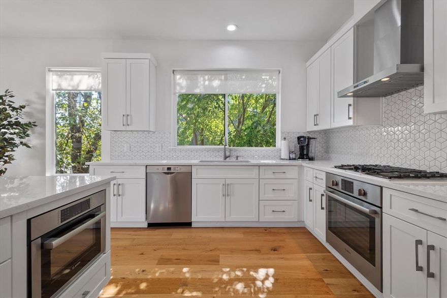 Lease in Style With City Views, Smart Features, and Luxury in the Heart of Dallas. Located off Knox-Henderson, this light-filled 4-story modern corner-unit condo is perfect for professionals or anyone seeking upscale urban living with unmatched flexibility. Featuring 2 bedrooms, 2.5 bathrooms, and 1,871 square feet of thoughtfully designed space, this residence includes a spacious living area with high ceilings and natural light from its rare North-Eastern exposure. The sleek kitchen is equipped with a 5-burner gas cooktop, wine refrig, refrigerator, and washer-dryer — all included in the lease. Enjoy ceiling fans throughout, custom window shades, a covered balcony, and smart-home features like a Ring doorbell and Nest thermostat with app control. The top floor offers a bonus room ideal for a home office, gym, or flex space, with direct access to a private rooftop terrace featuring stunning skyline views plus a BBQ grill that conveys with the lease. Parking is a breeze with a private 2-car garage, 2-car covered carport, and nearby guest parking. Located just minutes from Trader Joe’s, Sprouts, Kroger, Target, and countless dining and entertainment options, everything you need is close by — no compromises required. Also for sale MLS# 21088135