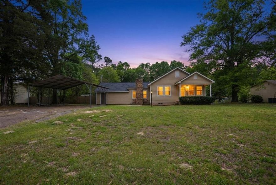Tucked away on 1 acre in Hawkins, this beautifully updated home offers the perfect blend of comfort, functionality, and East Texas outdoor living. From the moment you arrive, you’ll notice the space to spread out, unwind, and truly enjoy your surroundings. Step inside to a light-filled interior where all new windows bring in an abundance of natural light and showcase the thoughtful updates throughout. The home features 2 living areas and a formal dining space, giving you flexibility for both everyday living and entertaining. The kitchen has been refreshed with granite countertops, new appliances, and a clean, modern feel that opens easily to the main living spaces. The spacious primary suite is a true retreat, complete with a fully remodeled bathroom featuring a walk-in shower and soaking tub. Both bathrooms have been updated, and the home has been freshly painted inside and out. Major improvements include updated plumbing and electrical, a 5-ton HVAC system, added insulation, new water heater, reverse osmosis system, and a Class 5 roof paired with durable Hardie board siding. Outside is where this property really shines. The fully fenced backyard offers room to roam, garden, and enjoy the outdoors. You’ll find established fruit trees and grapevines already in place, along with a Trex deck patio perfect for relaxing or hosting. There’s something for everyone with an above-ground pool, playset, and playhouse, plus a two-bay metal shop and a large storage building or hobby space. A generator-RV plug adds even more convenience. Whether you’re looking for space to work, play, or simply slow down and enjoy life, this property offers a lifestyle that’s hard to find.