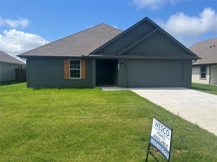 Welcome to your dream home! This beautifully crafted new construction by Dexter Avenue Homes is move-in ready and packed with stylish finishes and thoughtful design throughout. Step inside to discover spacious open-concept living highlighted by wood-look tile flooring that brings warmth and durability to all common areas. The heart of the home is the spacious kitchen, featuring a large central island, elegant granite countertops, and a generously sized walk-in pantry—perfect for entertaining and everyday living. Natural light pours into the dining and living areas through multiple large windows, creating a bright, inviting space. The primary suite offers a private retreat with a walk-in closet and a luxurious en-suite bath finished with granite details. Additional bedrooms also include walk-in closets, providing ample storage throughout. This home is foam encapsulated for exceptional energy efficiency, keeping utility costs low and comfort high year-round.

Don’t miss this opportunity to own a stunning, energy-efficient home in the growing community of Trenton, TX. Schedule your private tour today!