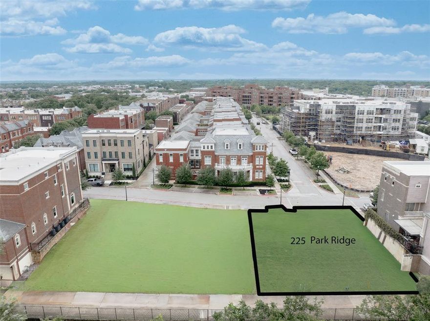 Last available lot in Town Square! Build your dream home in Southlake, TX, just steps from Southlake Town Square’s premier shopping, dining, and entertainment — all within the award-winning Carroll ISD. This rare homesite at 225 Park Ridge Blvd is located in the prestigious Garden District, one of Southlake’s most sought-after neighborhoods, offering an unparalleled blend of luxury, convenience, and lifestyle.

This exceptional lot provides the perfect canvas for a custom-designed residence, allowing you to enjoy modern, walkable living in the vibrant heart of Southlake. Experience the unique combination of urban energy and neighborhood serenity, where tree-lined streets and timeless architecture create a sense of refined tranquility amid a dynamic community setting.

Perfectly positioned in the heart of Southlake, this prime location places you moments away from upscale boutiques, fine dining, and year-round events at Town Square. Families will appreciate being part of the top-rated Carroll Independent School District, recognized nationally for its academic excellence and community pride.

Only one home may be built on this property, ensuring privacy and exclusivity in one of Southlake’s most desirable enclaves. Don’t miss this chance to build your luxury home in the Garden District of Southlake Town Square, where sophistication and convenience meet at your doorstep.