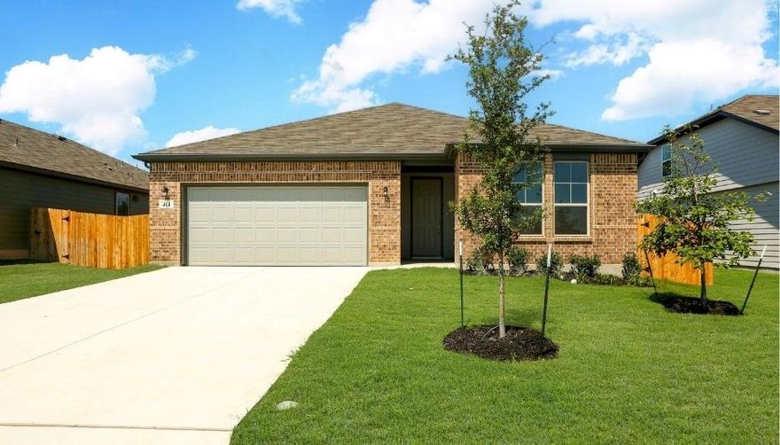 MLS# 21136270 - Built by HistoryMaker Homes - Ready Now! ~ LONE STAR SALES EVENT - Texas-Sized Savings on Move-In Ready Homes - Get 4.99% Fixed Rates, up to $13,000 toward Closing Costs, and a FREE Move-In Package including fridge, washer, and dryer for a limited time only! Ready NOW! Discover this stunning single-family residence in the desirable Godley Ranch subdivision, offering 4 spacious primary bedrooms and 2 full bathrooms within 2,019 square feet. Set on a corner lot adjacent to a serene greenbelt, this home boasts an open floorplan with a gourmet eat-in kitchen featuring gas cooktop, granite counters, a large island, and a pantry. Enjoy the convenience of high-speed internet, walk-in closets, and a cozy living area which is full of natural light. The exterior includes a well-maintained private yard with a sprinkler system & rain gutters. Located in the highly regarded Godley ISD, residents will appreciate proximity to local schools. Additional highlights include a central heating, tankless water heater, and cooling system, a two-car garage, and a blend of elegant flooring options. Don't miss the chance to make this your dream home! Low tax rate & low annual HOA dues. Walking distance to High School and middle school. Community offers a large dog park, play ground & covered pavilion.