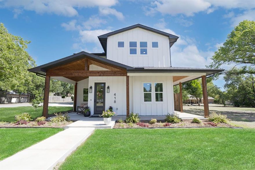 Welcome to this Beautiful 4 Bedroom, 3 Bath Custom Home which blends timeless charm with thoughtful craftsmanship. Just a short stroll to local dining and shopping, this home offers the warmth of small town living withthe comfort of modern design. Inside, a Soft Neutral Designer Palette complements Solid Hardwood Flooring and a Spacious Layout with an Abundance Of Storage Space. The kitchen has an Oversized Island with Fully Extendable Soft Close Drawers and Deep Cabinets, Quartz Countertops, a Hidden Walk-In Pantry and a Premium KitchenAid Appliance Package including the Refrigerator. This home offers an array of premium finishes and hidden upgrades. Every detail has been carefully planned and considered.  Come experience the charm of Downtown Justin, reimagined with modern luxury!

Please see the Notable Features List in Transaction Desk.