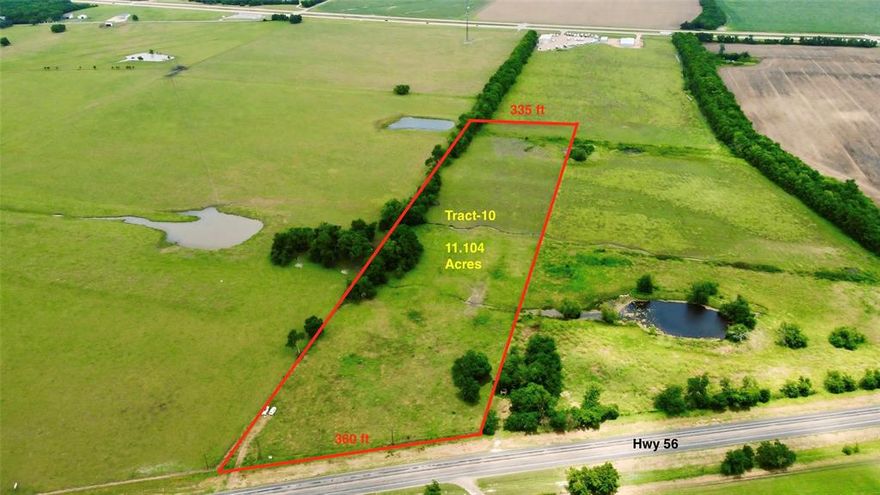 11+ Acres of Prime Land in Honey Grove! Don’t miss this rare opportunity to own over 11 beautiful acres in the fast-growing city of Honey Grove! Conveniently located right off State Hwy 56 with easy access to US Hwy 82. This property features two gated entrances (south and west sides) for flexible access and is fully fenced for privacy and security.

Hot development zone: Just minutes from the newly opened Bois d’Arc Lake, which is already fueling major growth. The lake not only meets water needs for over two million North Texans, but it’s also generating roughly $166 million annually in recreation spending and boosting real estate demand in Fannin County. With lakefront and lake-adjacent lots selling between $450K–$900K nearby, this is a high-momentum area seeing rapid value rise.

Perfect for investment, development, or personal use. Opportunities like this don’t come often—schedule your showing today!

**Please keep a safe distance from cattle.
**Written Cattle Grazing year to year lease renewed to Apr 30 2026.