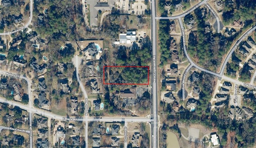 Prime commercial or residential lots now available on New Copeland Road. Just north of the Rieck Road intersection. Great location with excellent visibility and convenient access.

• Ideal for professional or medical offices.  
• Currently zoned residential - build your next home, or a great opportunity for developers. 
• Lots can be purchased together or separately.  

North Lot: 1.319 Acres - $380,000. 
South Lot: 1.316 Acres - $380,000. 
Both Lots: 2.635 Acres - $745,000.