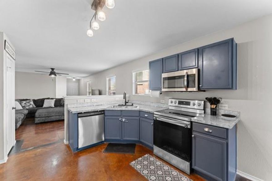 GREAT LOCATION! A home that combines comfort, character, and convenience all in one. Inside you’ll find an inviting open layout with stylish stained concrete floors that are both modern and low maintenance, with only a cosmetic crack that does not affect function—plus the seller is offering a credit with the right offer if you’d prefer new flooring or carpet. The living and dining areas flow seamlessly, filled with natural light, while generously sized 4 bedrooms provide plenty of space to relax. Located in a quiet, established neighborhood, this property offers the perfect balance of lifestyle and location with quick access to shopping, dining, entertainment, schools, and parks, as well as easy highway access for commuting. Whether you’re a first-time buyer, looking to downsize, or seeking an investment, this home offers flexibility, value, and opportunity. Schedule your showing today and see why 6724 Meadow Way Ln is a must-see!