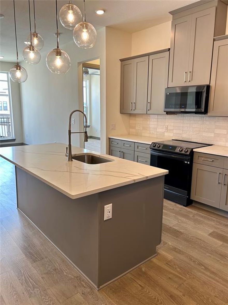 Welcome to this BRAND NEW, upscale 2 bed,2 bath condo in a unique resort style community. This never-lived-in unit is immaculate and designed with high quality, luxury finishes throughout. All on one level on the 4th floor with views of the pool area from the balcony, this unit has it all. Each bathroom boasts large walk-in closets with plenty of storage throughout. Plus, it comes with 2 assigned spaces in the parking garage. The business center is complete with communal and private workspace, as well as conference rooms. Additional amenities include the pool, social lounge (with games and entertainment), fitness center, and building concierge. Centrally located and surrounded by retail and restaurants, this is an incredible opportunity to enjoy all the DFW area has to offer.