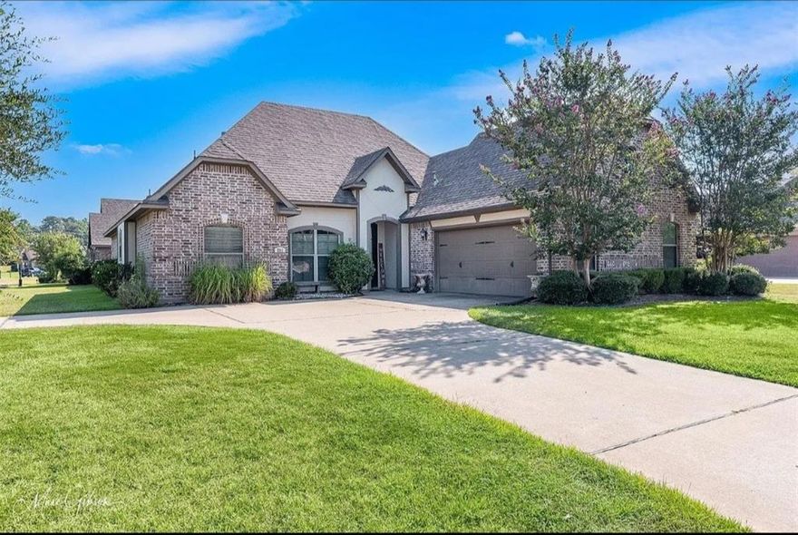Fabulous corner lot in Dogwood South with a horseshoe driveway.  This home has an open floor plan and access to the neighborhood amenities, including a clubhouse, swimming pool, walking trails, and tennis courts.  The kitchen has ceramic tile floors, beautiful cabinets, stainless steel appliances.  A breakfast bar that provides extra seating.  The kitchen is open to the dining room and features a beautiful tray ceiling.  The large family room has a vaulted ceiling.  A built in office space makes working from home easy.  Beautiful master suite with a spa like master bath.  The other two bedrooms are really nice and share access to the second bathroom.  HOA covers the pool, nature trails, tennis court, play park, law care and garbage services in the common areas.  They also maintain the gates into the subdivision.  Hurry this one will not last!   Make an appointment today.  Photos are coming soon.