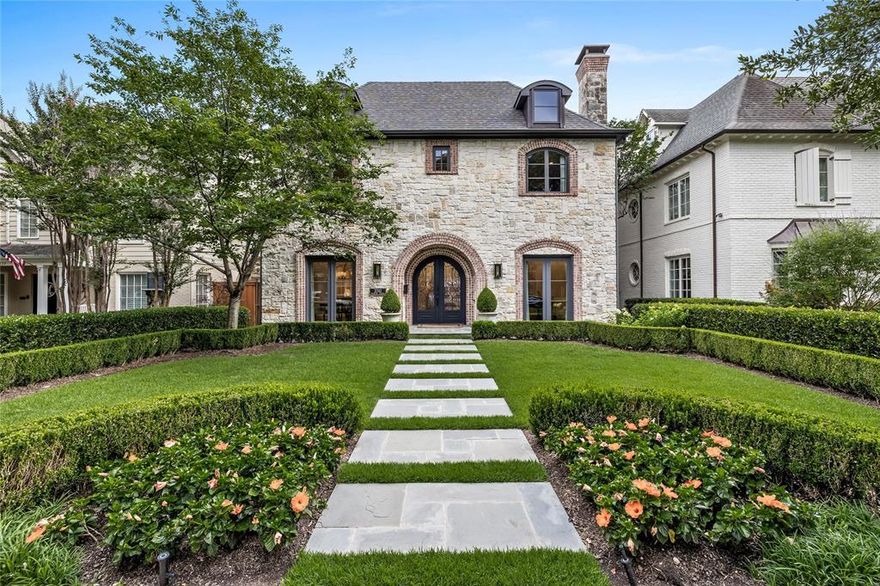 Nestled in prestigious University Park, this captivating home offers an unparalleled blend of elegance, style and modernity. Inside, discover a well-designed layout, where natural light dances on gleaming hardwood floors and ample space for comfortable living. The entry foyer welcomes you to tall ceilings flanked by the formal living and dining areas with designer fixtures and custom window coverings. The stunning updated island kitchen features quartz countertops, tons of storage and excellent flow to the breakfast area and huge family room. Handsome study and chic powder bath down. Upstairs boasts a sizable primary bedroom, three additional bedrooms suites, pretty laundry room and a large exercise room with full bath that could serve as a playroom or fifth bedroom. Step outside to a private oasis, complete with a sparkling pool, oversized covered patio with automated screens and professional landscaping. Enjoy easy access to renowned schools, cultural attractions, and amenities.