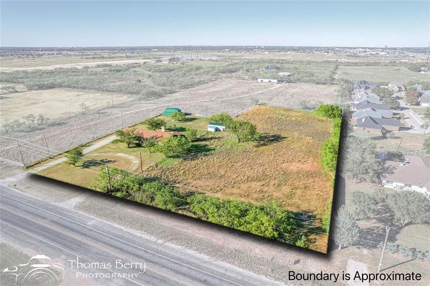 Excellent Development Investment Opportunity in South Abilene.  Located just inside the City Limits on Beltway S, yield a High Traffic Count.  This property is currently Zoned AO, with the neighboring property to the east  zoned Commercial.  Opportunity knocks, this location is suitable for Retail, Restaurant, and Office.  There is currently a 2000 sq ft residential house, barn and storage building located on the property.  Abilene growth to the South, makes this a great chance to build or develop a property that fits you needs.  Beltway S (FM 707) is scheduled to be transformed into a 5 Lane Road in the near Future.  The Listing Agent is related to the Seller