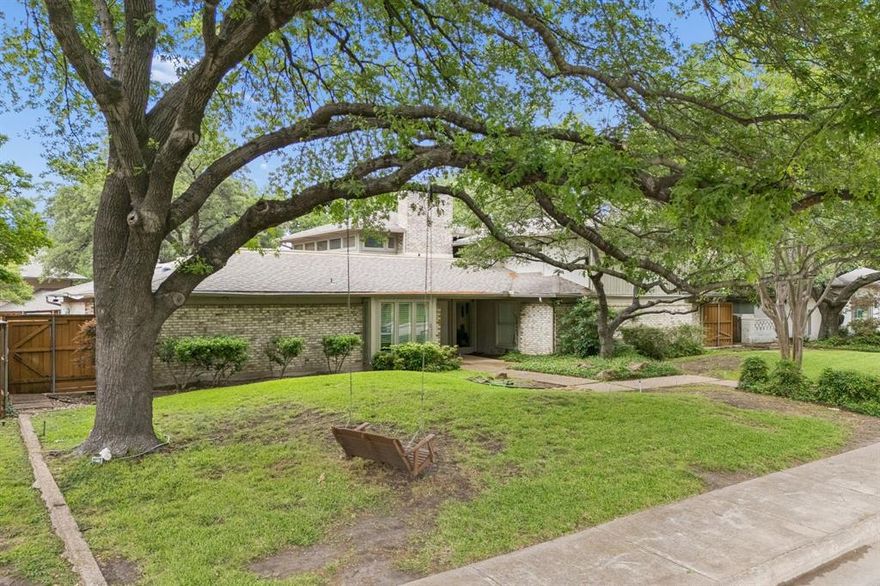 This is your place! Now, CREATE YOUR SPACE! This is the project you've been waiting for... a perfect location, a house with great bones, priced to allow for a complete remodel or construction of a new home.  The 95 x 124 lot is nearly a third of an acre and situated on the cul-de-sac end of a beautiful street in the coveted Brentfield Elementary area of North Dallas.  Priced well below market value, this is an opportunity to refresh a spacious home with cosmetic updates or to renovate a house for profit.  With soft contemporary architecture, the structure is comprised of clean lines, bold geometry, lofty ceilings and abundant light. The perfect ingredients to achieve an architecturally sophisticated and modern home!  Currently, the layout is versatile and can morph from 5 bedrooms, 2 living areas to 4 bedrooms, 3 living areas. One bedroom and one living area occupy the 2nd floor and has it's own private entry creating an amazing teen suite, nanny quarters, or rentable studio apartment. One of the living areas on the first floor has a full bath attached and access to it's own yard creating an opportunity for a ground floor MIL suite or an exciting game room. Large trees shade the front yard while the pool area is sunny and bright yet adjacent to a covered patio.  Contact the listing agent to discuss an array of design ideas that will optimize the existing floor plan, and easy ways to increase the square footage adding measurable value for the new owner or an extraordinary ROI for an investor - rehabber.  This property is being sold AS-IS. Seller to make no repairs.  Showings are limited to Wednesdays and Saturdays. Comps available upon request. Nearby, renovated homes sell for $1.6-1.7MM and New construction sells for $2.3-2.5MM Bring your designer and contractors, this diamond in the rough won't last!