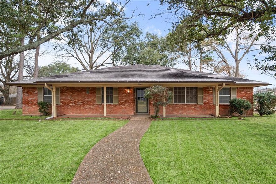 Discover the potential in this spacious 4-bedroom, 2-bath home situated on a desirable corner lot, surrounded by mature shade trees, located in the highly sought-after Bowie Elementary School district. Inside, you'll find a thoughtful layout featuring a cozy living room with a fireplace, a formal dining room, and a bright eat-in kitchen perfect for casual meals. A bonus game room offers extra space for entertaining or relaxing. Step outside to enjoy the backyard complete with an outdoor kitchen—ideal for weekend barbecues and gatherings. A small shed connected to the house provides added storage or workshop potential. While this home offers great bones and character, it also presents a fantastic opportunity for updates and personal touches to make it truly your own. With its flexible layout, ample space, and inviting outdoor features, this property is perfect for buyers looking to invest in a home with room to grow. Motivated seller, make an offer today!