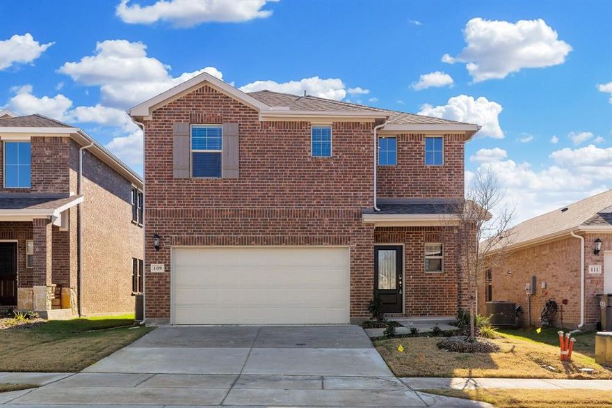 Just 2 years old energy-efficient home ready for move-in in the master-planned neighborhood of EastRidge in McKinney! The main floor primary suite features dual sinks and a spacious walk-in closet. Pebble cabinets with white pearl quartz countertops, grey cool tone luxury vinyl plank flooring and textured carpet. Spend the weekends debating what activity to do in this amenity-filled community, make a splash in the resort-style pool, pick up a game of basketball, or let the kids loose on the playground. With quick access to US 380, residents will enjoy the benefits of a short commute to downtown McKinney, Frisco, or Richardson to enjoy nearby shopping and entertainment. The home has several energy-efficient features designed to help you enjoy more savings, better health, real comfort and peace of mind. McKinney ISD!