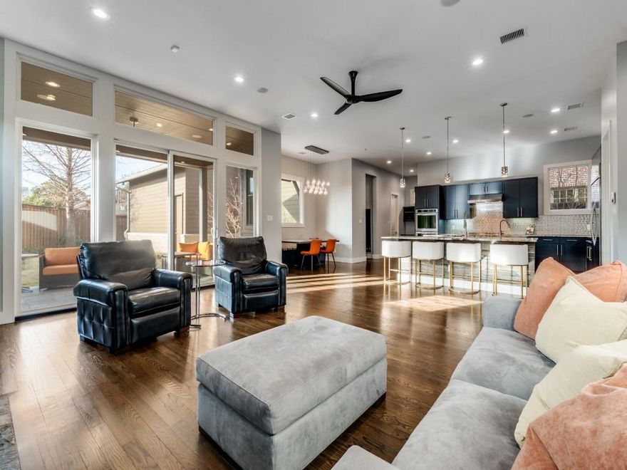 This exceptionally well-lit 5-bedroom home in University Park offers 4221 square feet of luxury living.  Step inside and experience a thoughtfully planned space designed for family living.  Every detail has been carefully considered, including the chef's kitchen, gorgeous living area, spacious bedrooms, a downstairs office, and two kids' play areas.  The oversized primary bedroom is a sanctuary, and the bathroom and his-and-hers closets provide ample space.  This property sits on a beautiful cul-de-sac, very convenient to schools and shopping.  The backyard has a beautifully landscaped yard, complemented by a covered patio and outdoor cooking area.  Don't miss this opportunity to own a masterpiece house.