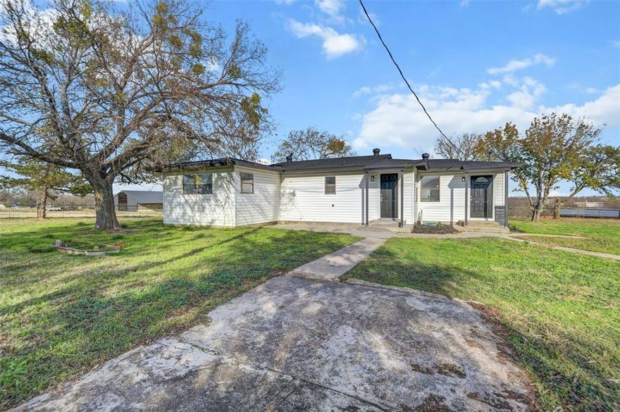 Enjoy country living on this 5-acre property perfect for horses or hobby farming. This move-in ready home features new flooring, cabinets, and fresh interior paint throughout. The open floor plan offers a bright, welcoming feel with plenty of natural light. Outside, you’ll find ample space for animals, gardens, or future barns and outbuildings. Easy access and plenty of room for trailers, RVs, and equipment. Conveniently located just minutes from town while maintaining peaceful rural privacy.