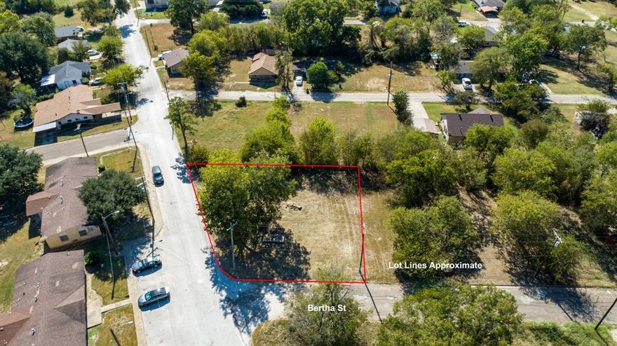 Oversized corner lot, providing lots of potential within a mile from downtown Wills Point.