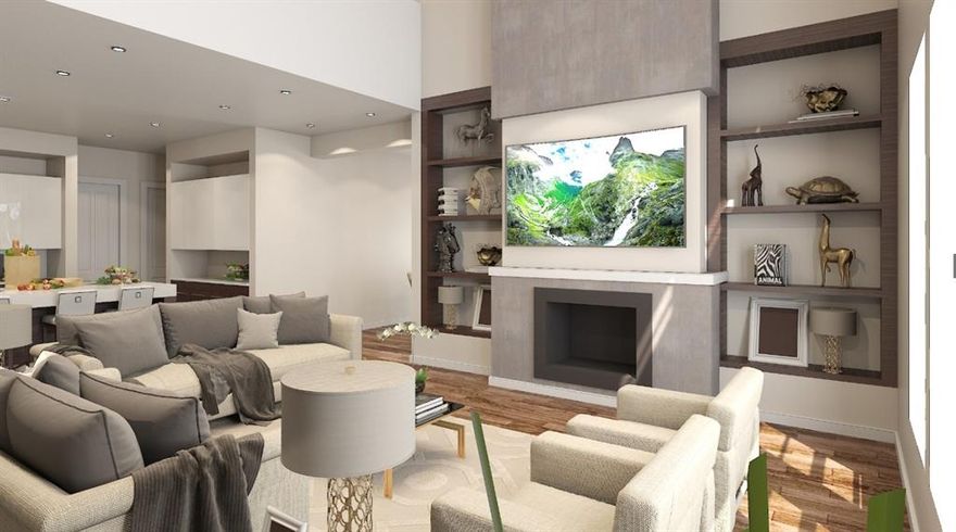 Welcome to Citiline Homes offering this contemporary home known as the Topaz.  This model is perfect for active and growing families, with open concept living spaces and premium finishes. The primary bedroom is located downstairs. The primary bathroom includes dual sinks, an oversized shower, a luxury free standing tub, and a fantastic closet. On the first floor, you will also find the family room, kitchen, and dining area with plenty of space. The upstairs includes three additional bedrooms with their own full bathroom, and a second living area. The home comes standard with premium finishes, including a walk-in pantry, butler's pantry, oversized windows and front door, and 20' ceilings. The office space is located at the front of the home. Don't need an office? Feel free to use the space to fit another need. A fence will be installed and the upstairs showers will be enclosed.