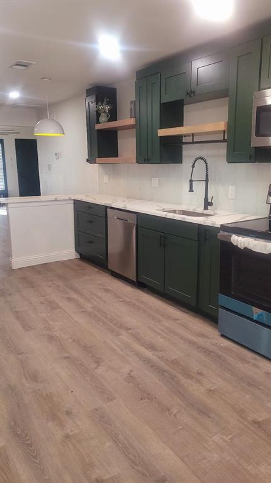 Come Take a look at this recently renovated Duplex Unit located down the road from Commerce city Down Town shops banks and restaurants  and minutes away from Texas A & M University. 2  spacious bedrooms, 1 bathroom Walk in Closet in Master bedroom.  Just Renovated beautiful Kitchen with  Stainless steel appliances quarts countertops Luxury Vinyl Plank  and stackable washer and dryers included. $1250 a month. everyone above 18 need to apply, application fee $50.  

All information contained herein deemed reliable but not guaranteed. BA to verify all including schools.