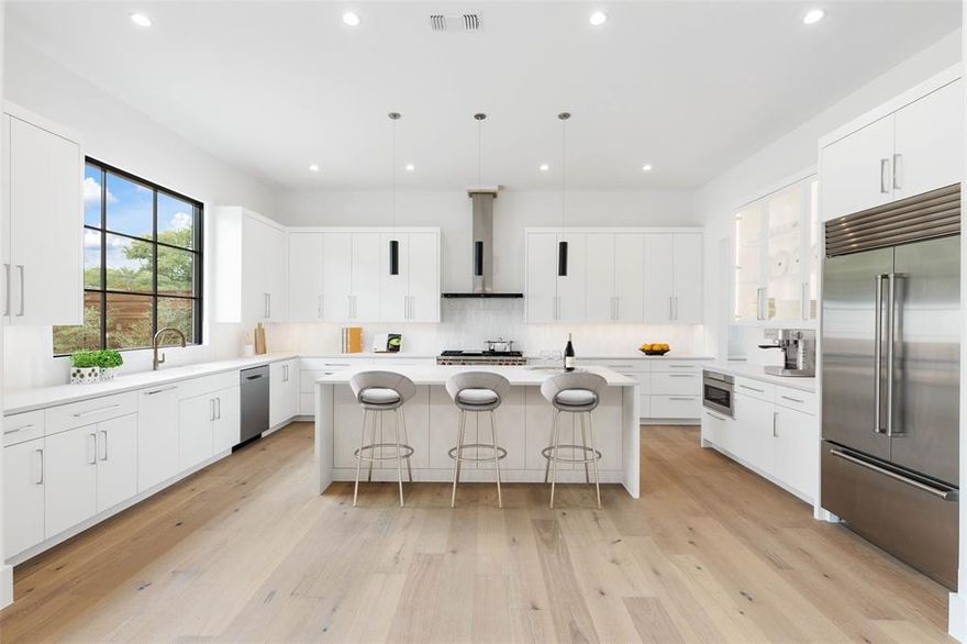 New Construction Homes adjacent to Preston Hollow Village designed by SHM and built by Rosewood. Enjoy a Preston Hollow finish level and location with the convenience of a low-maintenance home in a walkable community. Open-concept floor plan with Lincoln windows for abundant, natural light. Oversized kitchens with eat-around center island, walk-in pantry, appliances by Sub-Zero & Wolf, ideal for entertaining. Luxurious 1st-floor master suite with soaker tub, walk-in closet with center island for a boutique-like feel. Upstairs flex room and large secondary bedrooms with ensuite baths and walk-in closets. An array of customizable design options, generous storage spaces, gated community. A PRA Development, Lot 18, Alexander Floor Plan.