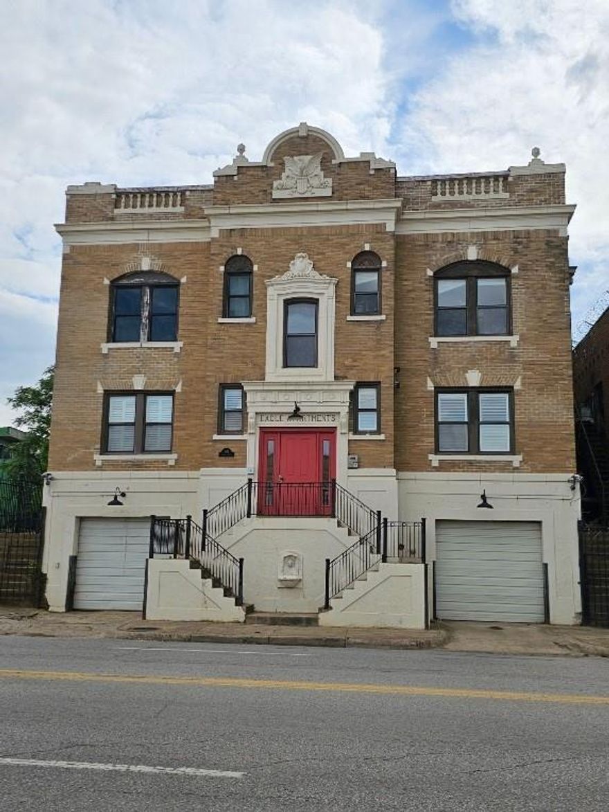 Unique historic building located in the Cedars with updated 2 bedrooms each with large closets and bathrooms and private outside entry, has ceiling fans throughout, includes Nest thermostat, full size stack washer and dryer, 1 garagr parking space and alarm system installed (tenant pays for service), main bedroom has sitting area (or office space) and bathroom has dual sinks. Eagle Condominiums. The application fee is $55 per person over the age of 18 by Cash App, Venmo, or Zelle at this time (NON-REFUNDABLE). 
make sure your client follows the directions-when paying the application fee: please put the address in the notes & 
-skip payment at the end of the application. 
- DO NOT PAY USING CREDIT-DEBIT CARD