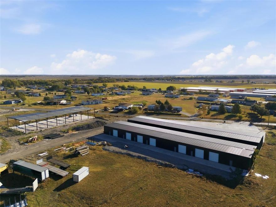This spacious commercial property, ranging from 1,200 up to 12,000 square-feet, is located at 141 Mustang Road in the growing community of Waxahachie, Texas, the perfect space for your business to thrive. Whether you’re looking for light industrial or storage space, this property offers endless possibilities with three phase power, office and restroom space, and seven grade level doors total (14 Ft to 12 Ft Doors). This location offers convenient and easy access to multiple highways and retailers, making it a convenient and desirable location for both employees and customers.