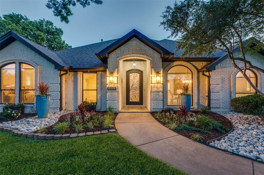 Located in the heart of the highly coveted Cross Timber Hills neighborhood with its charming country atmosphere and no mandatory HOA, this acre plus lot feels spacious, serene, and park-like with its mature trees, a pristine lawn and space for more add-on projects. A two-year project in the making, Ten Bar Trail was reconceptualized with a modern and functional new floor plan, with 90% of this single-story home rebuilt top to bottom using nothing but the finest choices in products and finishes. Very little remains of the original 1984 construction. Daily living has been maximized through efficient space planning while keeping entertaining needs front and center through the ease of flow through the massive kitchen, dining, and great room seating areas. The sky’s the limit for additional customization in a large second living area. Perfect for a game or media room space, this area would also suit those who need a multi-generational space–it's split from the owner's suite and could easily accommodate an additional kitchen and second primary bedroom suite. A home office and a workout room that could also be a fourth bedroom are just off this living area. The spacious laundry wasn't skipped in finish, it's finished as finely as the rest of the home. While accessible through the spare bedroom wing, it also connects to the elegant, custom-built primary closet-which then leads to the primary bedroom and bath quarters. With access to the extended covered patio and beautiful view of the pool and backyard, the primary suite is a relaxing retreat where you'll feel close to nature and be enveloped in elegance. Out back you'll find a four-car garage with an attached art studio complete with sink and custom cabinetry. The art studio and east garage are climate-controlled with Daikin mini split systems, while the west garage is fitted with tons of custom storage cabinets, and the entire building is fully insulated. Lot irrigation is supplied by your own well and storage tank.