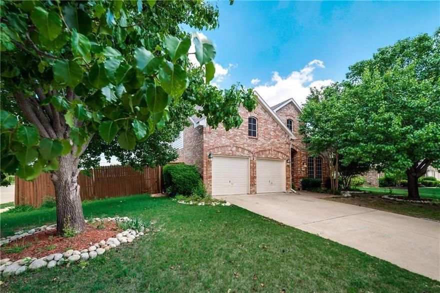 Frisco ISD!!! A beautiful 2 story, 5 bedrooms house sits on corner lot with the large backyard in Plano. Features front entry garage. Hardwood floors in Entry, Living, and Dining. It features Large open Kitchen which opens to bright sunlit living room. 1st-floor master suite and 4 bedrooms up with large games room, Community Pool, and Park.