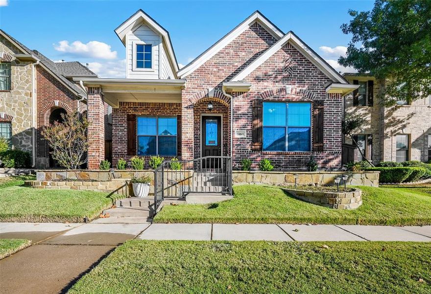 Welcome to this charming 3 bedroom, 2.5 bath home in the beautiful Wentworth Villas neighborhood. This home has plenty of function and character with its open concept and easy flow throughout. You'll be drawn into the large living room and spacious eat-in kitchen with ample counter & cabinet space. Additionally, there is a dining room and office located upon the entrance of the home to meet all of your needs. The primary bedroom and ensuite is well appointed with a walk in closet, wood flooring and tile spanning over the majority of the first floor. On the second level you'll enjoy a Media room, built-in desk area, two generous sized bedrooms and full bathroom. Enjoy your down time relaxing on the covered front porch or side patio and yard. You won't want to wait to call this gem your home!!! Great Location and minutes from Highland Village shopping and dining.