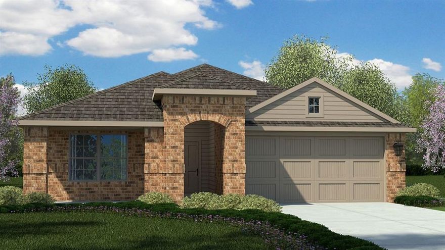 Available for a Quick Move-in! This beautiful new home is located in the new phase at Highlands at Chapel Creek! A fabulous D.R. Horton community in West Fort Worth. The single-story Elgin Floorplan, Elevation C, offers 4 bedrooms, 2 bathrooms, and a 2-car garage with a modern open-concept design that blends spacious living with everyday convenience. The family room, dining area, and contemporary kitchen flow together seamlessly, creating an inviting central space perfect for entertaining. The chef-inspired kitchen includes quartz countertops, 36” upper cabinets with hardware, stainless steel appliances, a gas range, stainless steel sink, center island, and a walk-in pantry for ample storage. The private primary suite features an ensuite bath with dual quartz vanities, a 5-foot oversized shower, and a walk-in closet located directly off the bathroom. Three secondary bedrooms and a full bathroom with a quartz vanity top provide comfortable accommodations for family or guests, with thoughtful separation for added privacy. Luxury vinyl plank flooring enhances all main living areas and wet zones for durability and easy maintenance. Built with energy-efficient construction and equipped with America’s Smart Home Technology, the home also includes a gas tankless water heater for added comfort. Exterior highlights include a landscape package, full sprinkler system with rain sensor, and privacy fencing. Two Community Pools, Cabana and two Playgrounds. Close proximity to DFW Airport, Fort Worth's Nature Center, Refuge, Sundance Square, numerous Shops, Restaurants and more!