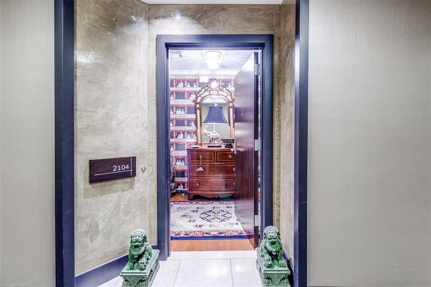 Stunning 3 bedroom 3 bath unit at the Shelton in HPISD. This unit has it all with great views , beautiful finishes, gorgeous kitchen and bathrooms. High end wallpaper and appliances. This unit has its own laundry room. Amenties include  heated pool and spa, club room , work out facility ,putting green,  concierge and valet. This unit is perfect for all discerning buyers.  Close to restaurants and shopping. You will love the location. Great walking neighborhood! Must see!