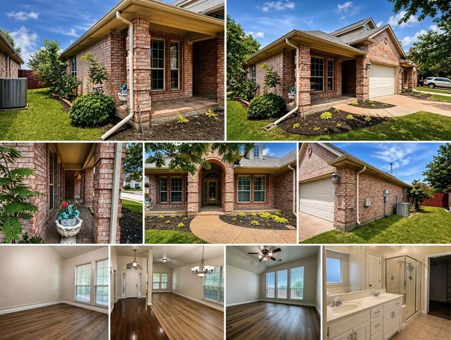 This home is a must-see. Home has been immaculately well kept. Upon entering the home, you will be greeted by a lovely formal living and dining area. The beautiful eat-in kitchen features a faux-painted skylight, lots of white cabinets, Corian countertops, island, and a bar that overlooks the breakfast area and second living space. Beautiful wood floors , Brand New paint and flooring The home has a split bedroom concept. Master bedroom closet is an oversized walk-in. One of the bedrooms could be used as an office or flex space.

nice outdoor space with covered patio, super close to shopping, major Highways