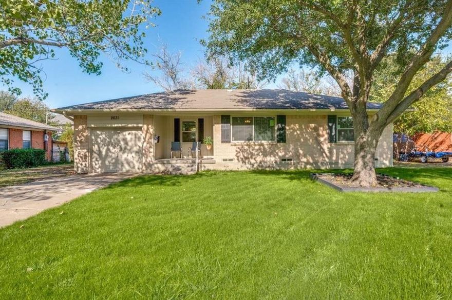 This charming one-owner, newly renovated home in Branch Crossing is in a quiet, stable neighborhood of long-time residents. The property features a fenced backyard and is within .25 mile of four beautiful Farmers Branch parks. Located near I-35 &amp; I- 635, less than one mile from the Farmers Branch DART station, and only 20 minutes from either airport, this home offers easy access to all the area has to offer. Inside, refinished original hardwood floors add warmth to the living areas &amp; bedrooms. New 410A air conditioning, all new windows, new water heater, new kitchen and bathroom flooring, ceiling fans, fresh interior and exterior paint, and new rain gutters make this home move-in ready. Additional space includes a custom-built 288 sq.ft. brick studio, with new roof and new Friedrich 11,000 BTU heat-cool unit, suitable as a studio-office or 2,300 cubic ft. of climate controlled storage. A custom built 12x12 storage building features new vinyl siding, roof, door, and window.