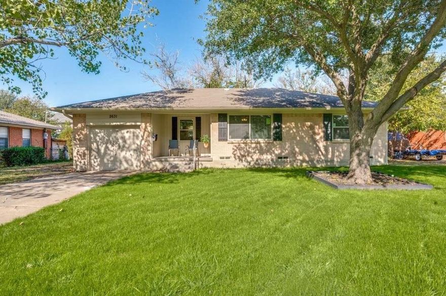 This charming one-owner, newly renovated home in Branch Crossing is in a quiet, stable neighborhood of long-time residents. The property features a fenced backyard and is within .25 mile of four beautiful Farmers Branch parks. Located near I-35 &amp; I- 635, less than one mile from the Farmers Branch DART station, and only 20 minutes from either airport, this home offers easy access to all the area has to offer. Inside, refinished original hardwood floors add warmth to the living areas &amp; bedrooms. New 410A air conditioning, all new windows, new water heater, new kitchen and bathroom flooring, ceiling fans, fresh interior and exterior paint, and new rain gutters make this home move-in ready. Additional space includes a custom-built 288 sq.ft. brick studio, with new roof and new Friedrich 11,000 BTU heat-cool unit, suitable as a studio-office or 2,300 cubic ft. of climate controlled storage. A custom built 12x12 storage building features new vinyl siding, roof, door, and window.