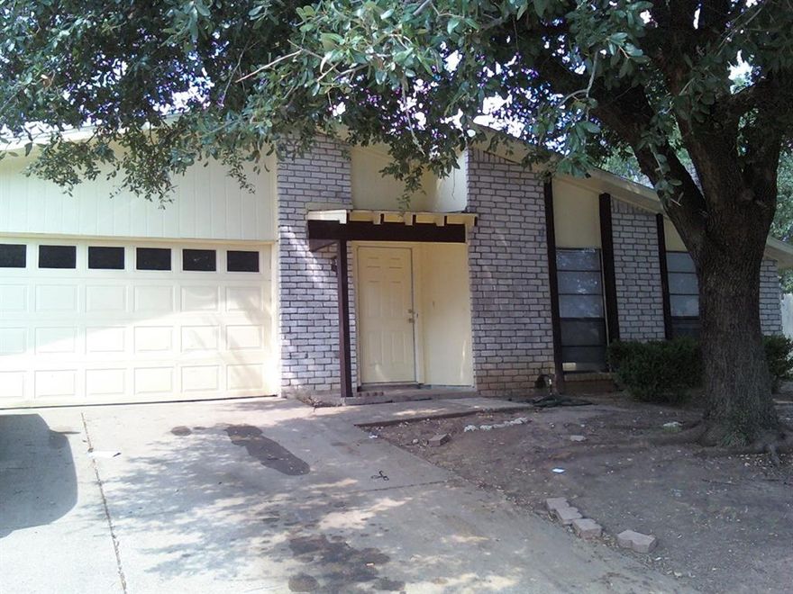RENT 2 OWN DUENO a DUENO! For Example $25k down has your payments before $2400 including Tax and Insurance.  Needs Paint Doors and Flooring.  Price reflects condtion. Comps show $300k+ 3 2 2 corner lot on almost a quarter acre conveniantly located only 5 minutes from I20 and 5 minutes from I35W in Southwest Fort Worth.  Great size yard with fence.   Big bedrooms with ample closet space.  School district is award winning Crowley ISD.  Includes dishwasher Wet bar and plenty of cabinet space. Tenants moved out and to our knowledge everything is functions.   Roof and fence are fairly new.  Foundation HVAC plumbing and electrical are all functional and to code.  Great bones just needs cosmetic work on the interior.   Please call Agent who is also the owner for more information.