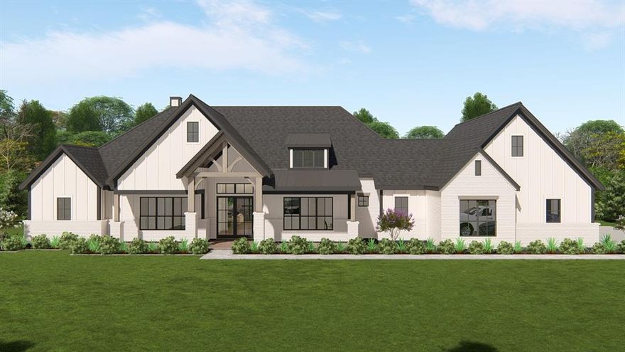 Jewel Estates located off Robnett Road in Waxahachie will be a 12 - 1 acre lot gated Subdivision with a private pond.  These custom homes will range from 3800-4500 sq ft.  The outer perimeter of the gated subdivision will have a 6 ft wrought iron fence. This proposed home is on 1.002 acres.  Estimated start date is June 2025.  This 1 story home will feature a 4 bedroom, 4 full baths, 2 half baths, 4090 square ft home with a 3 car garage.  This home will have a huge primary suite, walk in closets, office space, porch area, gameroom and many more options.  There is an HOA within this exclusive development.  Water is provided by Rockett Water and all homes will be on septic.  Ellis County has plans for road expansion of Robnett Road.