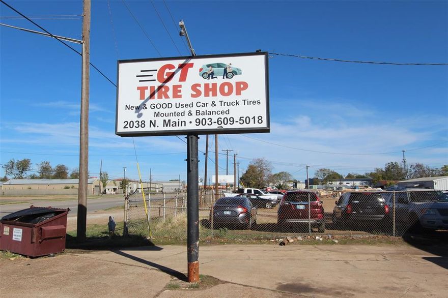 GT Tire Shop is now for sale! This is a rare, turn-key opportunity, for all buyers. The business has all equipment and inventory for sale including: Wheel Balancers, Compressors, and tools! This 3,000+sqft building comes with approximately 4,000 New and Used tires already in stock, and plenty of storage space to expand into a full Automobile service shop, this business has the potential to start making you money from day one.  Right off of N. Main and loop 286 here in Paris, there are plenty of potential clients and ample opportunity to grow the business. This is the perfect chance to acquire an established and well known business with room to grow!