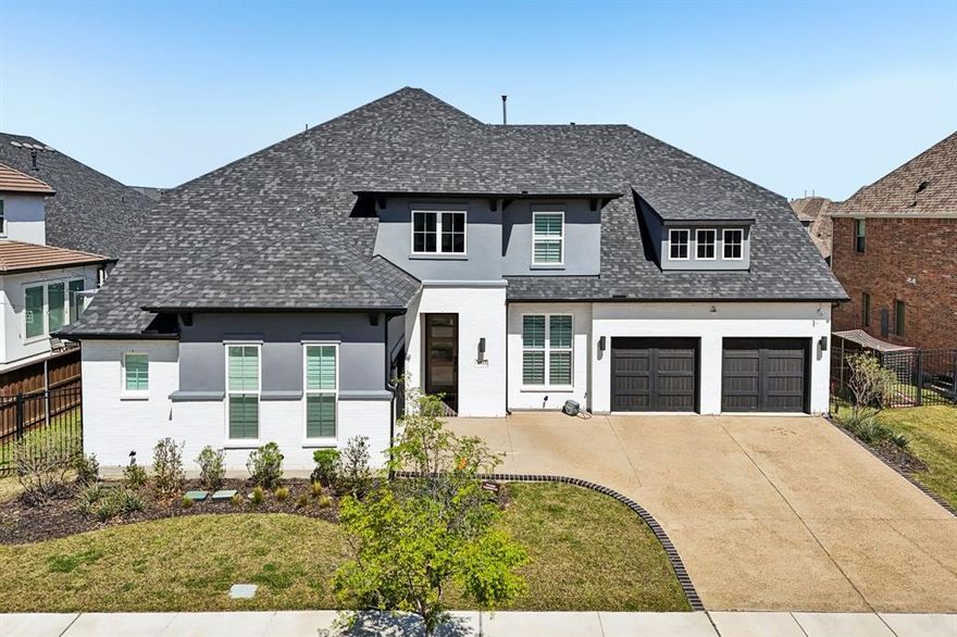 Step into modern elegance with this stunning home built in 2022, offering 4,436 square feet of thoughtfully designed living space. This spacious 4-bedroom home features an open layout perfect for both everyday living and entertaining.

Enjoy movie nights in the fully furnished media room and take advantage of the additional game room area ideal for gatherings and relaxation. The heart of the home is the stylish kitchen, complete with quartz countertops, stainless steel appliances, and plenty of space for cooking and hosting.

The primary suite is a true retreat, showcasing a beautiful accent wall, a luxurious ensuite bath with double vanities, and ample space to unwind. Throughout the home, you’ll find ceiling fans, decorative lighting, and modern finishes that add both comfort and sophistication.

The striking brick and stucco exterior offers great curb appeal, complemented by a spacious 3 car garage. This nearly new home combines style, space, and functionality ready for you to move in and enjoy.

Schedule a private tour today!