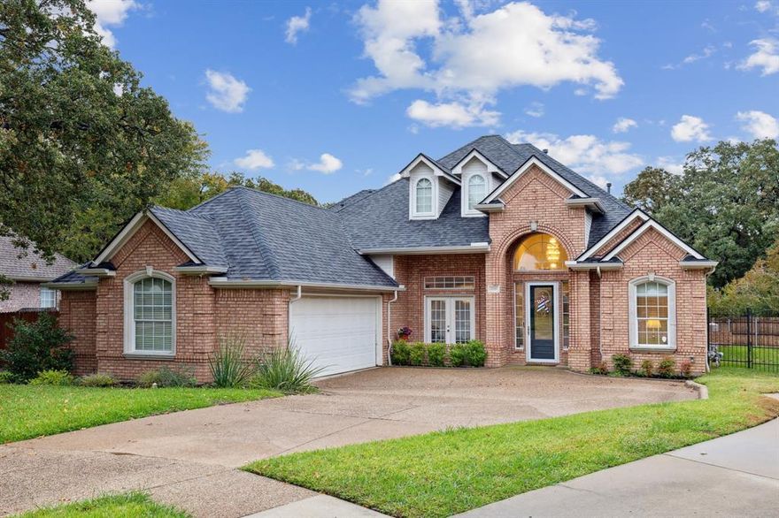 Welcome to this stunning one-story, one-owner home situated on a huge cul-de-sac lot with meticulous landscaping and great curb appeal.  Featuring  3 spacious bedrooms with a study, 3 full bathrooms, an oversized 2-car garage, AND a pool. This home is both warm and inviting and offers a functional split floor plan while boasting pristine hardwood flooring in the living areas, and ceramic tile in all the wet areas. Upon entry, you'll be greeted by the formal living and study complete with a closet and easily converted to a 4th bedroom. The generous kitchen is the heart of the home and is highlighted with granite countertops, tile backsplash, and stainless steel appliances, offering both style and functionality. Step outside to discover the backyard oasis, featuring an extended patio and glistening pool, creating a serene and refreshing focal point for relaxation and entertainment. This home is located in a desirable area and is close to entertainment, schools, and parks. This is HOME!