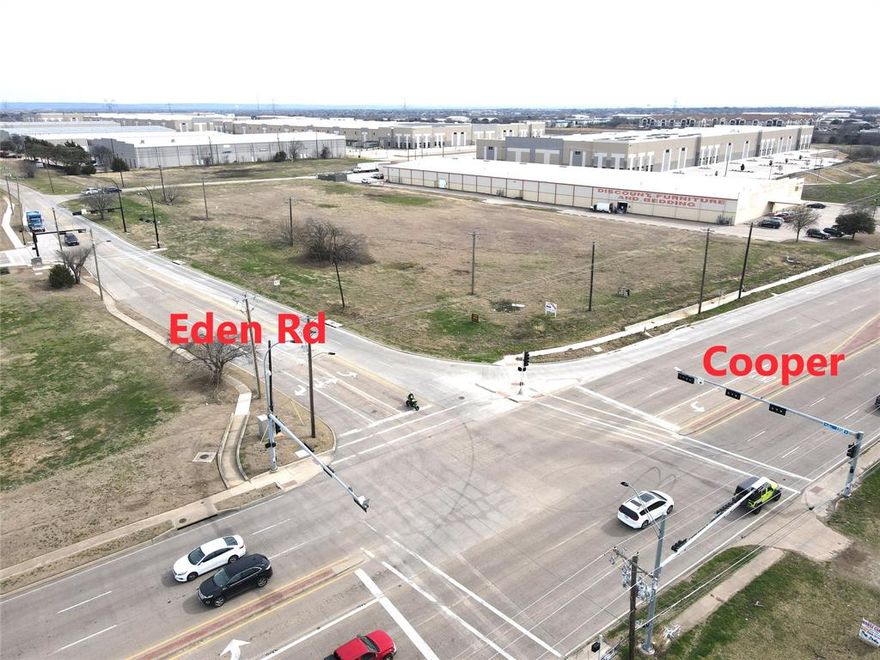 Awesome hard corner on S Cooper at Eden Rd. Zoning allows for many, many types of uses. Zoning is IM, Industrial Manufacturing. Chart is included in supplemental information. This is two lots. Seller would consider selling one at a time, for the right price. Lot 1 is more valuable than lot 2, due to being a hard corner.

While all facts provided are believed to be true, buyer and or buyers agent must determine their reliability.