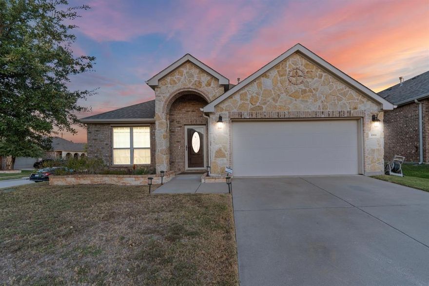 Welcome to this beautifully maintained 2015-built home located in the highly sought-after Prosper ISD. Step inside to an inviting layout with luxury vinyl plank flooring, updated fixtures, and stunning, modern bathrooms that bring a spa-like feel to everyday living. The kitchen flows seamlessly into the main living area, creating the perfect space for gatherings and daily comfort. Each bedroom offers generous space, natural light, and a warm, welcoming atmosphere. Outside, the home truly shines. Enjoy a spacious backyard featuring multiple outdoor patios connected by a decorative stepping-stone walkway, adding both charm and functionality. Whether you're grilling, hosting, or unwinding after a long day, this backyard is designed for easy, enjoyable outdoor living.

With its modern updates, smart layout, and access to award-winning Prosper schools, this home delivers comfort, convenience, and style all in one.