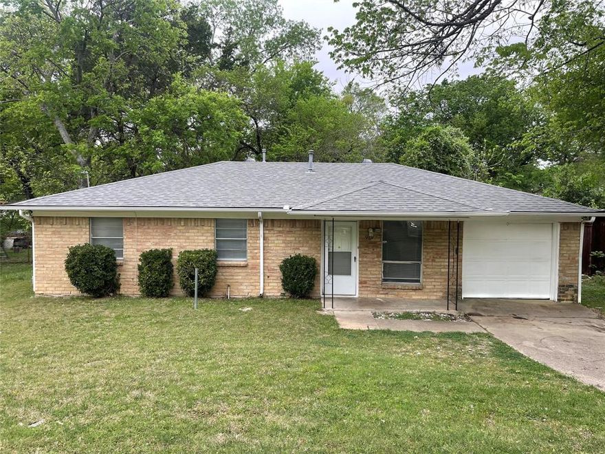ONE FOR THE MONEY! Well-maintained 3-bedroom brick home. Tucked away on a quiet street. Central location. Inside, you’ll find a large living-dining area with ceramic tile flooring. The galley-style kitchen features a serving bar that opens to the dining area, making everyday living and entertaining easy. Large utility room provides space for a full-sized washer and dryer as well as extra storage. Central heat and air replaced in 2026. Step outside to a fenced backyard, perfect for outdoor enjoyment. The one-car garage adds additional convenience. Minutes from shopping, restaurants, schools. Easy access to Hwy 67 and I-20.
